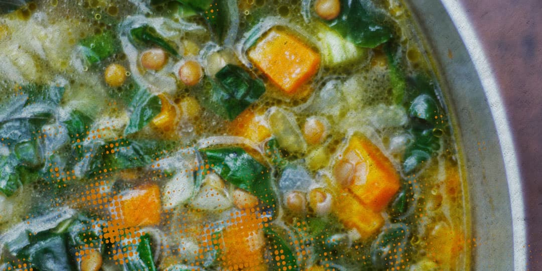 SOPA DE LENTEJAS Y LIMÓN