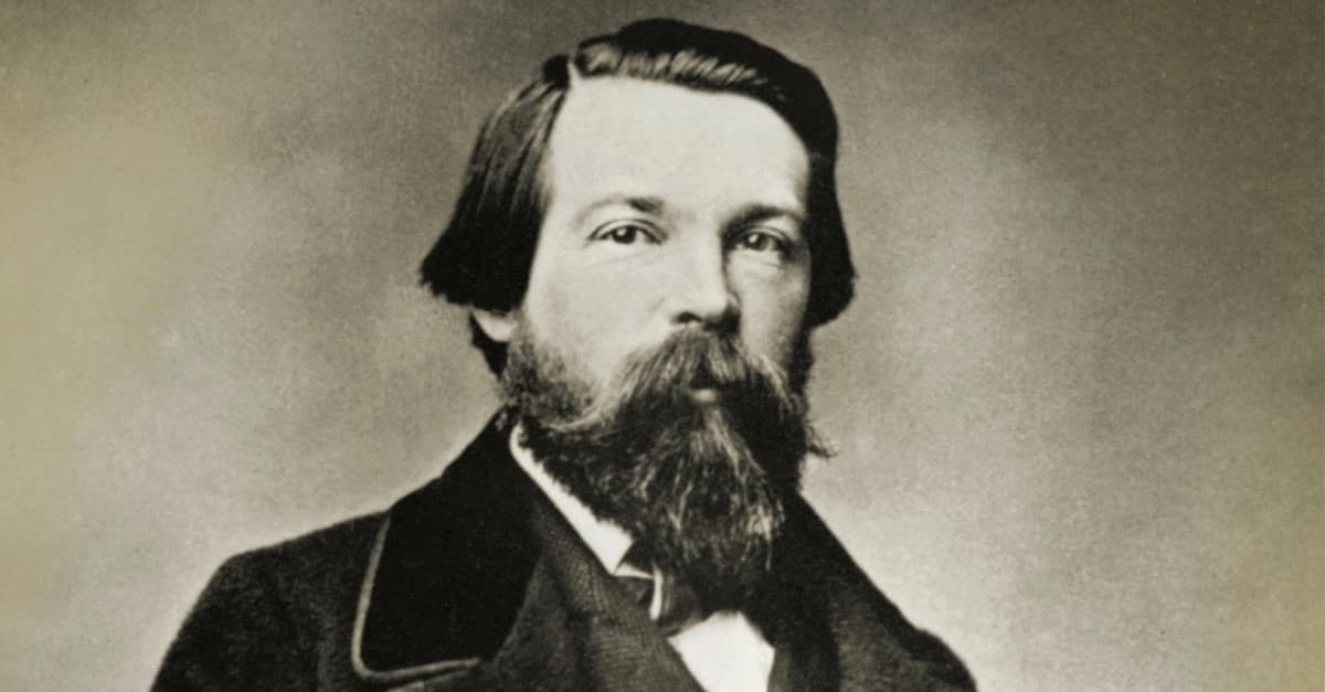 La mano sobre el Manifiesto | Friedrich Engels (1820-1895)
