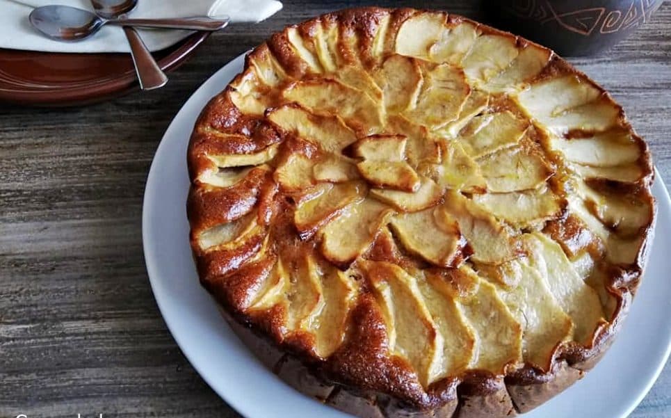 TORTA VOLTEADA DE MANZANA